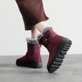 thumbnail image 5 of Mostsola Winter Snow Boots for Women Anti-Slip Platform Booties Hook Loop Warm Mid Calf Boots, 5 of 6