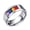 Silver, variant on Men 8mm Stainless Steel Rainbow LGBT Pride Ring for Lesbian & Gay LGBTQ Pride with Cubic Zirconia Ring Black Size 10