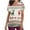 Beige, variant on JINGWANGYHBD Womens Nurse Uniform Christmas Scrub Tops Ugly Printed Shirts Santa Claus Costume V-neck Short Sleeve Uniforms Trendy Casual Top