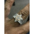 thumbnail image 5 of Midwest Jewellery 10K White Gold Six Point Star Ring Star David Ring 2.25ctw Diamonds 19mm Wide, 5 of 5