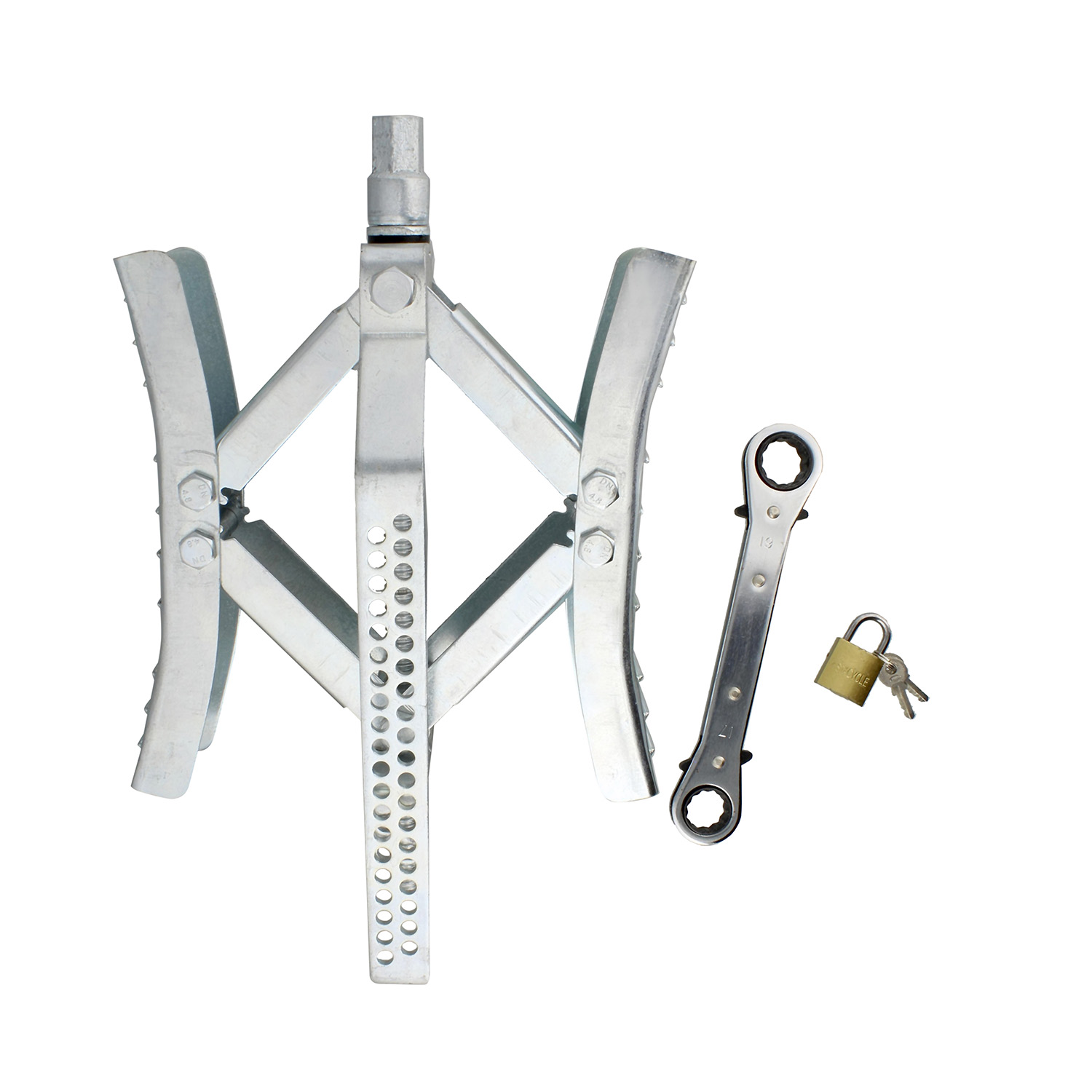 Dumble Metal Locking RV Tire Chock Trailer Wheel Lock RV Wheel