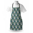 thumbnail image 4 of Tropical Apron, Watercolor Leaves Strelitzia Exotic Blossom with Minimalist Boho, Unisex Kitchen Bib with Adjustable Neck for Cooking Gardening, Adult Size, Multicolor, by Ambesonne, 4 of 4