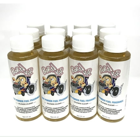 Power Plus Lubricants-12 PACK BABY POWDER Fuel Fragrance for Car, Motorcycle, ATV, IMCA - 4 fl oz
