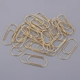 thumbnail image 3 of Yunhgft 20Pack/set Large Metal Paper Clips Jumbo Bookmark Stationery Paperclips gold, 3 of 9