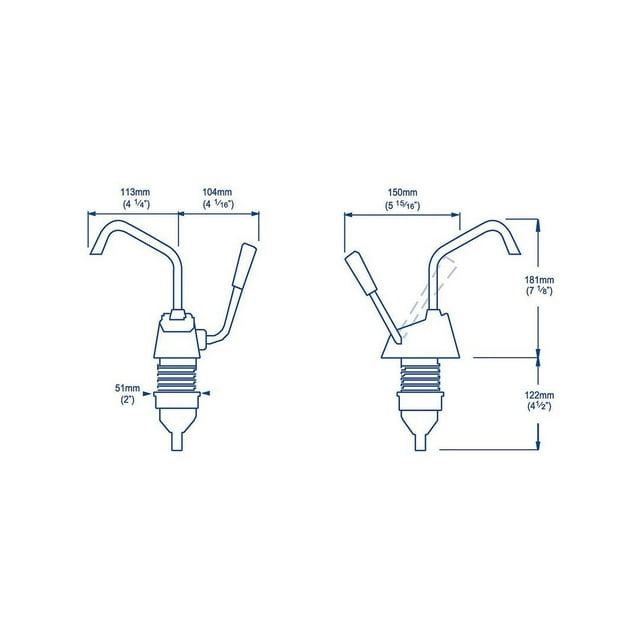 WHALE Fresh Water Pump GP0418 Flipper Mk 4; Self-Priming Lever Operated Hand Pump; 1.85 Gallon Per Minute; Used To Install Between Two Sinks