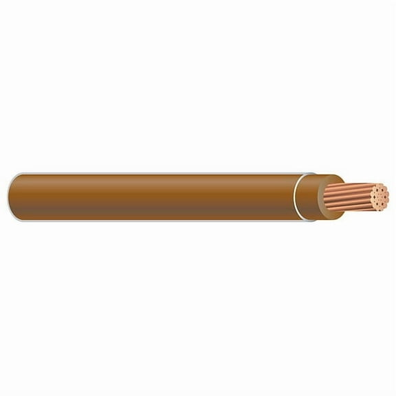 XHHW Building Wire, Copper, 12 AWG, 1C, Brown, Stranded, 500 ft