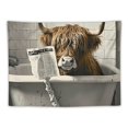 thumbnail image 5 of Patifu Long-haired Cow Tapestry Wall Hanging Unique Style for Home Decor - Graphic Tapestries for Living Room Bedroom Dorm 40x60inch, 5 of 6