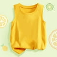 thumbnail image 4 of Gubotare Girl Athletic Tank Tops Girls Tank Tops High Neck Racerback Cropped Tanks Basic Sleeveless Dance Top (Yellow,10-11 Years), 4 of 6