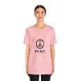 thumbnail image 3 of Peace Sign Unisex Jersey Short Sleeve T-shirts, 3 of 12