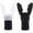 black+white, variant on DDi 1PCS Adjustable Lung Breathing Trainer, Portable ABS Silicone Respiratory Exercise Device, Safe Mini Fitness Equipment for Running, Sports Fitness, Lung Capacity Improvement for Adults (Black)