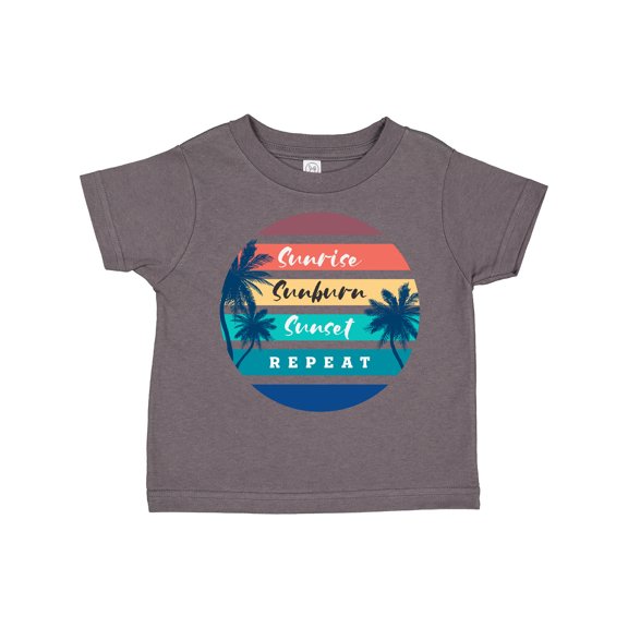 Inktastic Summer Sunrise Sunburn Sunset Repeat Boys or Girls Toddler T-Shirt