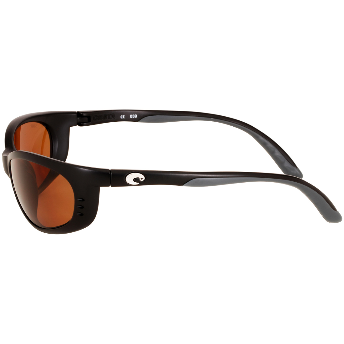 Costa Fathom Matte Black Plastic Frame Copper Lens Men's Sunglasses FA11OCP - image 3 of 4