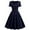 Navy, variant on Sexy Dresses for Women Date Night Retro Vacation Lapel Neck Tab Short Sleeve Pullover Dress Polka Dot Pink Dresses