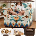 thumbnail image 5 of Chririnla 2 Piece Sofa Covers for Living Room Armchair Slipcover with Washable for Pets, Aztec Geometric Pattern Armchair Covers Set, 5 of 8