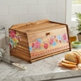 thumbnail image 4 of The Pioneer Woman Brown Acacia Bread Box, 4 of 5