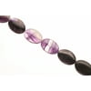 Flat Rustic Amethyst Oval Beads Semi Precious Gemstones Size: 38x28mm Crystal Energy Stone Healing Power for Jewelry Making
