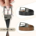 thumbnail image 2 of Reversible Belt for Women Leather Belts for Jeans Pants Fashion Ladies Dress Belt Trim to Fit, 2 of 5