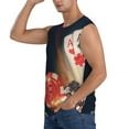 thumbnail image 3 of Fotbe Men's Casino Poker Chips Print Men's Sleeveless Muscle Tank Tops Casual T-Shirts for Gym Workout Beach-Large, 3 of 8