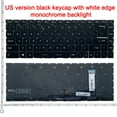 thumbnail image 1 of Clavier pour MSI Prestige 14 P14 Moderne 14 15 GS66 GE66 GP66 P40 MS-14D3 MS-14D2 MS-14D1 avec Rétroéclairage RGB Per-Key Gris Rétroéclairé US, 1 of 6