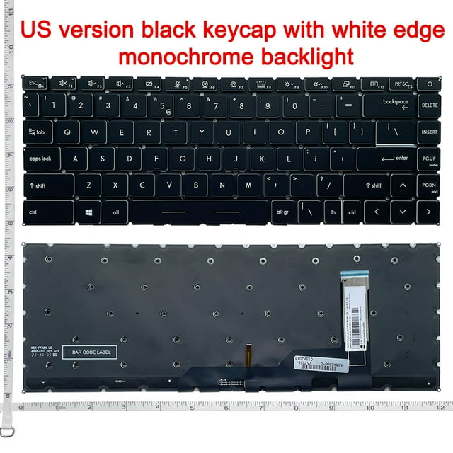 Clavier pour MSI Prestige 14 P14 Moderne 14 15 GS66 GE66 GP66 P40 MS-14D3 MS-14D2 MS-14D1 avec Rétroéclairage RGB Per-Key Gris Rétroéclairé US