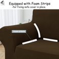 thumbnail image 6 of PULLIMORE Stretch Sofa Slipcover Couch Covers Non-Slip One Piece Furniture Protector (1 Seater, Navy Blue), 6 of 9