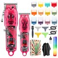 thumbnail image 1 of Graflsoa Professional Cordless Hair Clipper & Trimmer Set with 16 Guide Combs, LED Display, Long Battery Life, and Accessories for Men - Red Scissors Design, 1 of 6
