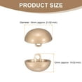 thumbnail image 2 of Uxcell 5pcs Hal-Domed Metal Sewing Buttons, 18mm / 21/32" Half Round Mushroom Pearl Cap Metal Buttons for Blazer Suit, Coat, Misty Gold, 2 of 6