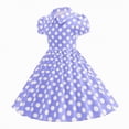 thumbnail image 4 of HCNTES Big Kids Baby Girls Toddler Summer Floral Dress Short Sleeve Casual Beach Dress for Little Children 6-12M 12-24M 3T 4T 5T 6T 7T 8T(5-6 Years,L04-Purple), 4 of 9