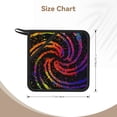 thumbnail image 3 of Sikiie A Bright Abstract Pot Holders Kitchen Insulation Mats Heat Resistant Pot-Holder Oven Anti-Scald Pads for Cooking Baking, 7.1*7.1inch, 3 of 8