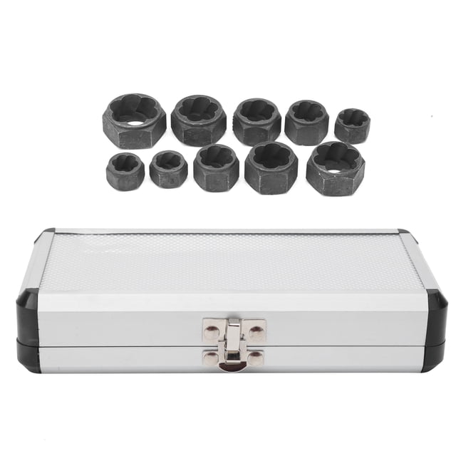Nut Remover, Aluminum Alloy Damaged 10Pcs Nut Extractor Remover, Hardware Use Nut Extractor For Different Applications Hardware Tools
