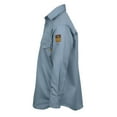 thumbnail image 5 of Flame Resistant Welding FR Shirt - 100% C - Light Weight - 7 oz (Large, Light Blue), 5 of 9