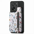 thumbnail image 1 of For Xiaomi Mi 11 Retro Painted Zipper Wallet Back Phone Case(Black),iPhone 15 Pro, 1 of 7