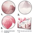 thumbnail image 3 of Designart "Serenity in the Skies Pink and White Balloon III" Landscapes Framed Wall Art - Modern Pink Abstract Landscapes Bedroom Framed Canvas Wall Art, 3 of 6