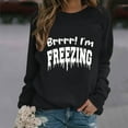 thumbnail image 2 of Cmfcve Women's Sweatshirt Letter Print Long Sleeve Graphic Tops Crew Neck Loose Gym Pullover, 2 of 4