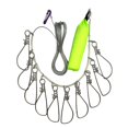 thumbnail image 3 of Fishing Lock Buckle Fish Lure Lock Belt Tackle Fishing Stringer With Float Green (10 buckles), 3 of 10