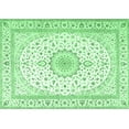 thumbnail image 1 of Ahgly Company Indoor Rectangle Medallion Emerald Green Traditional Area Rugs, 4' x 6', 1 of 4