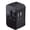 Black, variant on Universal Travel Adapter Fast Charger, All in One Plug Adapter With 2 USB-C PD20W GaN Worldwide Power Adapter International Wall Charger Foldable Plug Converter Travel Essential for Europe UK US Asia