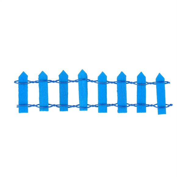 NANDIYNZHI Décorations de ramadan pour Maison Clôture en Bois Miniature Décoration de Jardin Mini Bricolage Micro Décoration de Chambre Bleue (Liquidation)