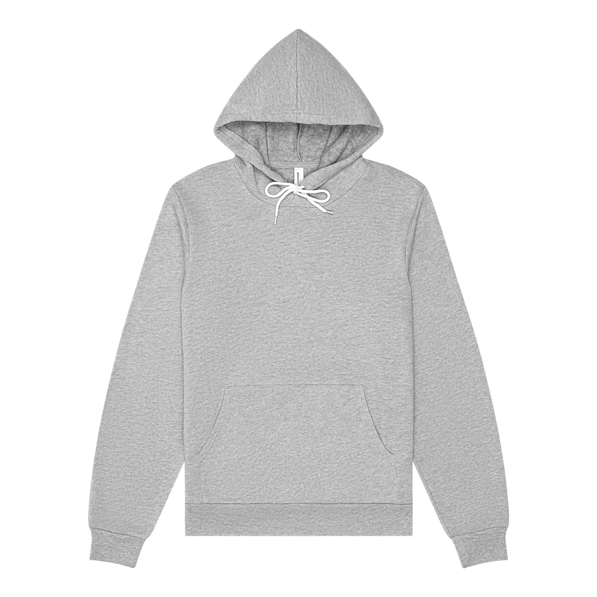 BELLA+CANVAS Adult Unisex Fleece Pullover Hoodie for Crafting, Athletic Heather, Large