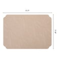 thumbnail image 6 of Unique Bargains 4Pcs Faux Leather Table Decor Placemats Milk Tea 17.7x11.8inch, 6 of 6