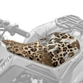 thumbnail image 2 of Renewold ATV Seat Cover Waterproof 25x10 Inch, Universal Tear-Resistant Polyester ATV Seat Protector, Stretch Fit for Honda/Yamaha/Polaris, Easy to Install, Leopard Cow Print, 2 of 7