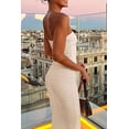 thumbnail image 4 of PRETTYGARDEN Women's Ribbed Maxi Bodycon Dress Summer Strapless Tube Y2K Party Club Long Dresses, 4 of 8