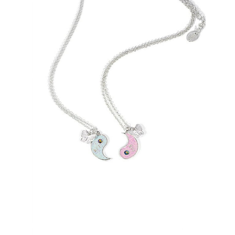 ♡YJN♡ NYFASHION101 Polished Double X Pendant with 2mm Stainless