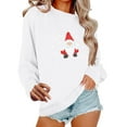 thumbnail image 2 of Sweatshirts for Women Casual Christmas Print Round Neck Long Sleeve Winter Fashion Hooded Pullover Tunic Tops, 2 of 6