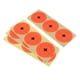 thumbnail image 3 of Set de Tiro Objetivos Reactivos Salpicaduras Papel Adhesivo Blanco Autoadhesivo Diversión - 120pcs naranja, 7.5cm Baoblaze Objetivo de papel de tiro, 3 of 8