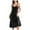 e-129Black31, variant on Hifoo Solid Color Sleepwear Women Nightgowns V Neck Breathable Night Dress With Satin Spaghetti Strap Chemise Nightshirt Holiday Casual Home Loungewear