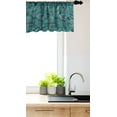 thumbnail image 3 of Ambesonne Sea Shells Window Valance, Ocean Line Design, 54" X 18", Petrol Blue Teal Beige, 3 of 3
