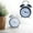 C, variant on LLDYYDS Analog Alarm Clock Extra Loud Twin Bells Retro White 8 Inch Silent Non-Ticking Quartz Battery Operated with Backlight, Decorative Bedside Table Desk Vintage Clocks