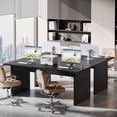 thumbnail image 4 of Tribesigns 63" Executive Desk, Modern Large Computer Office Desk, Simple Style Rectangle Writing Table for Home Office, Black, 4 of 5