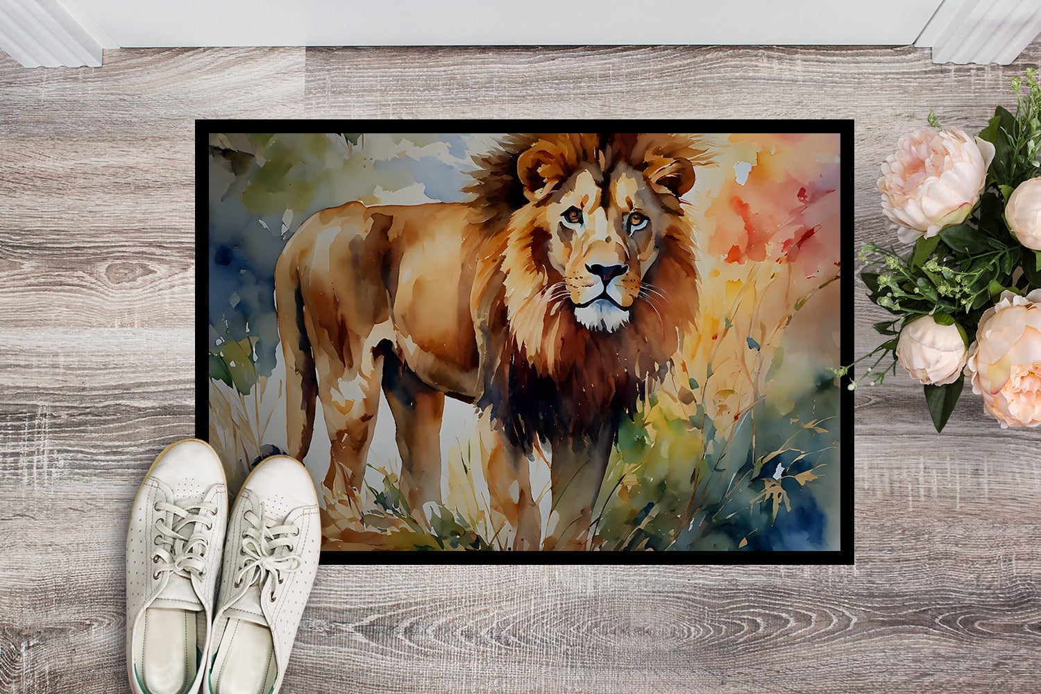 Carolines Treasures DAC2953MAT 0.15 x 18 x 27 in. Lion Doormat